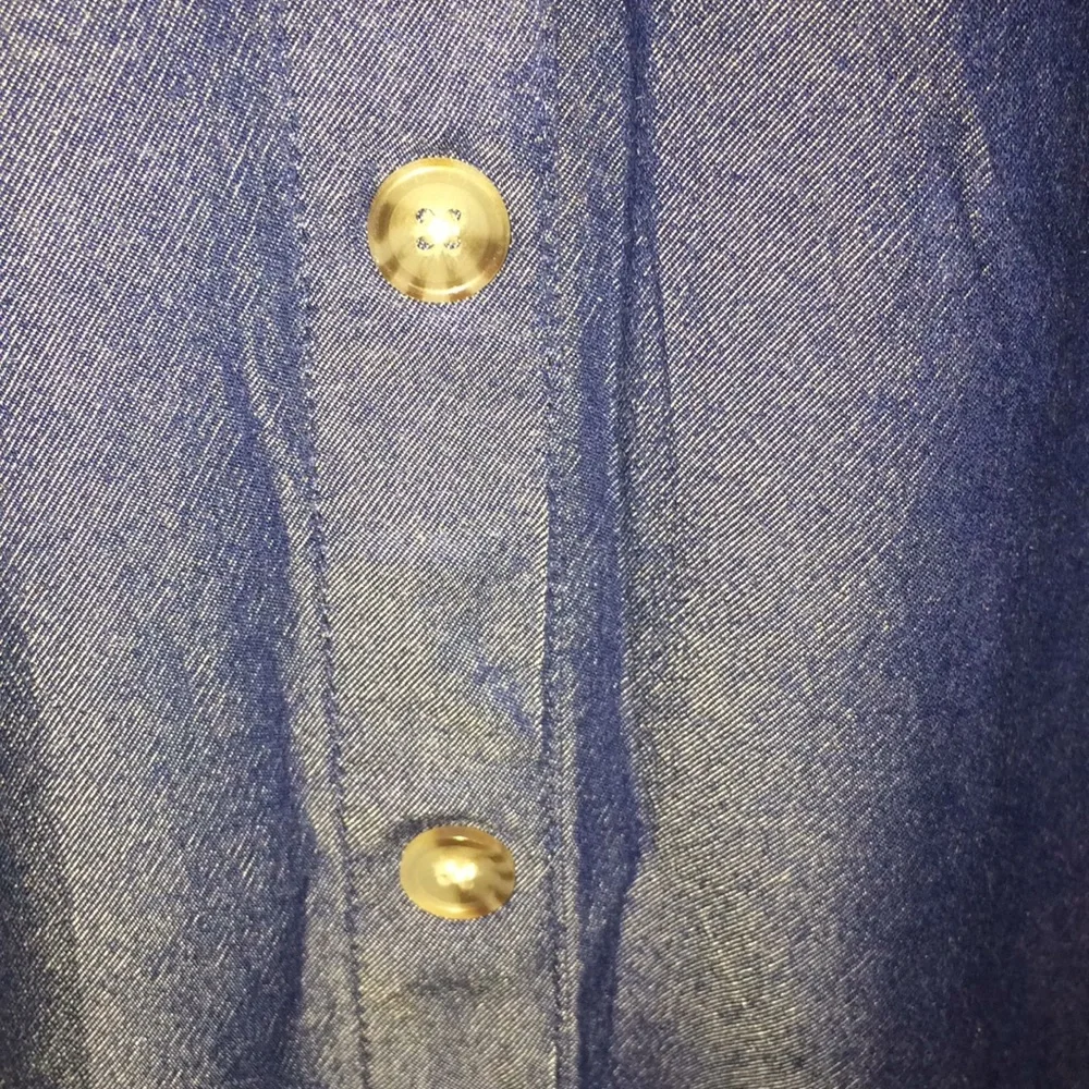 Faded Glory Soft Denim Skirt With Faux Buttons